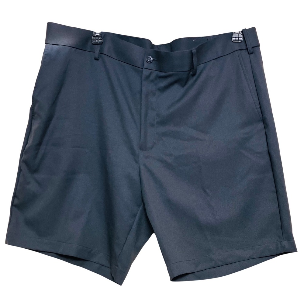 PGA Tour Golf Shorts Mens 38 Black Excellent Flat Front Performance Activewear